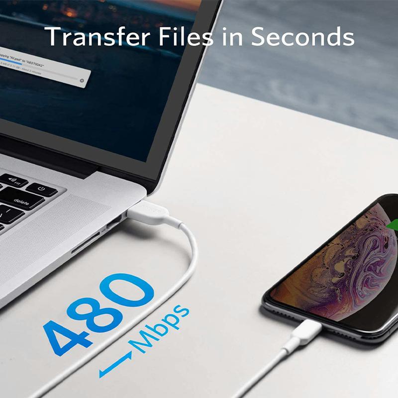 کابل تبدیل USB به لایتنینگ انکر مدل A8432 powerline طول 0.9 متر