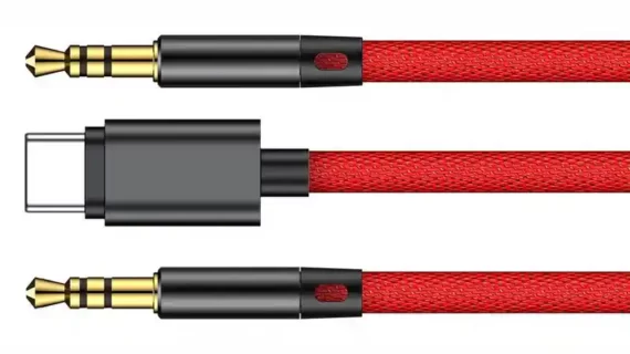 کابل تبدیل USB-C به جک 3.5 میلی متری باسئوس مدل L38 طول 1.2 متر